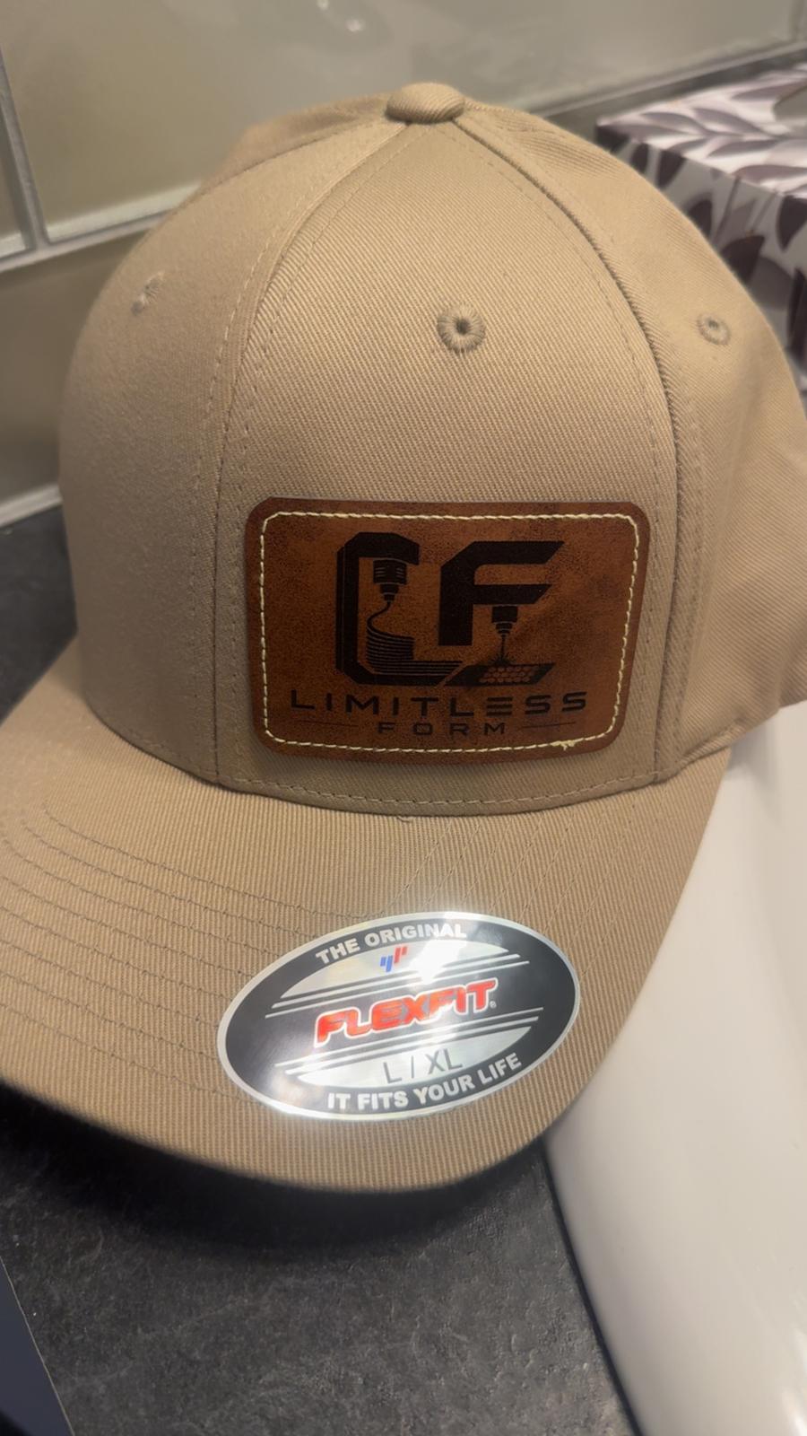 Custom leather patch hat